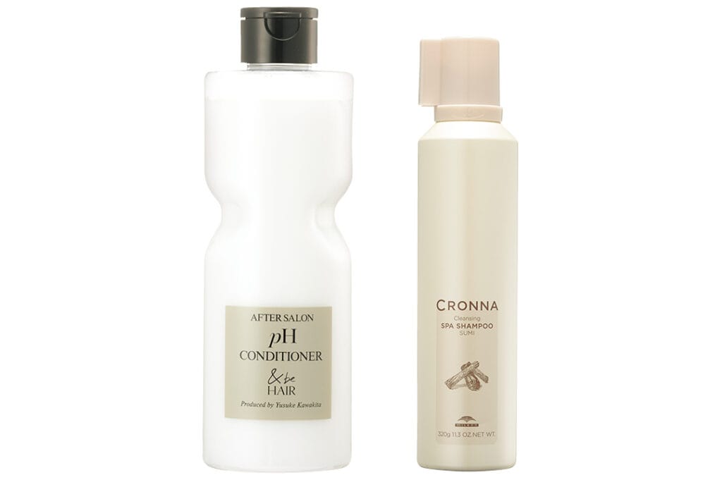 クロナ クレンジングスパシャンプー スミ、&be アフターサロンpHコンディショナー
