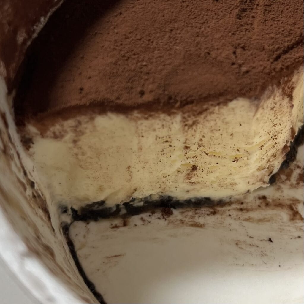 森永製菓 ティラミスアイス 三層構造 断面