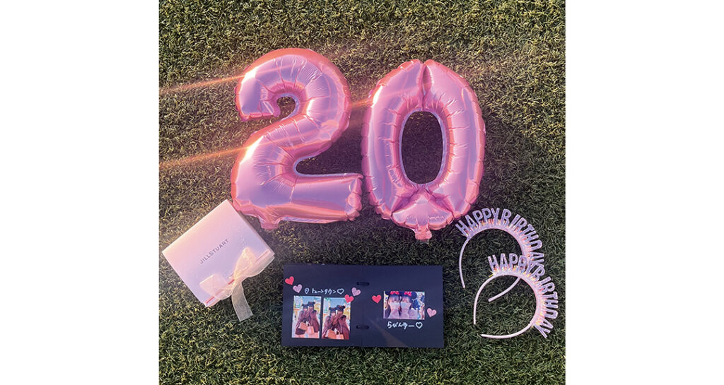 年齢バルーン×手作りアルバム（りあんさん・大学3年）