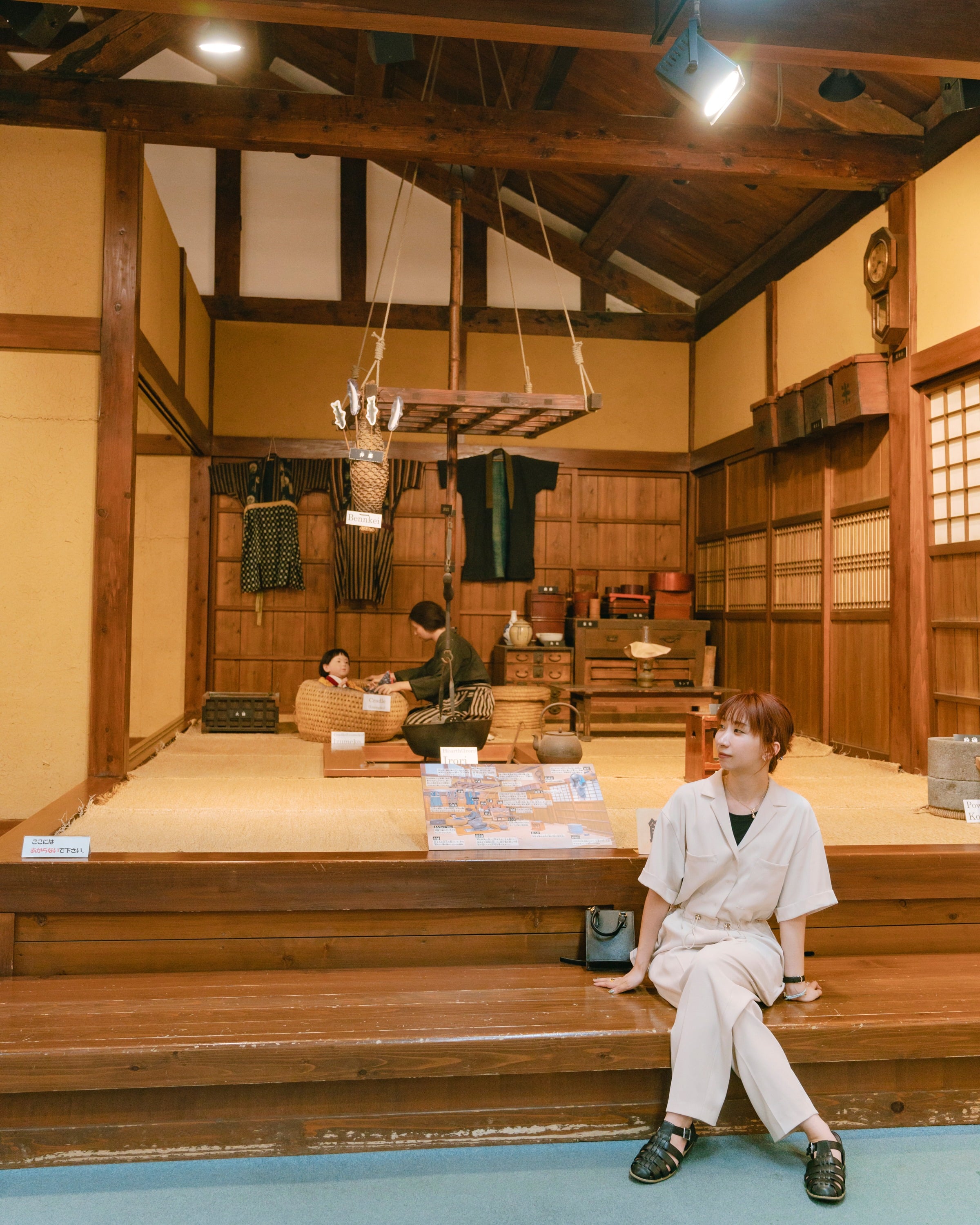 山形県酒田市・山居倉庫の庄内米歴史資料館　展示の様子