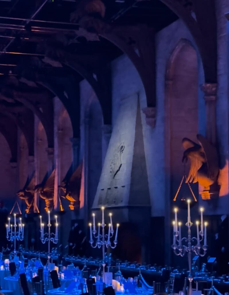 ホグワーツディナー会場の大広間