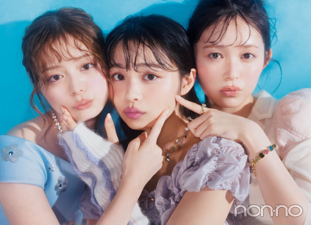 紺野彩夏・久間田琳加・林芽亜里のカバーガール特集モデルカット2-1