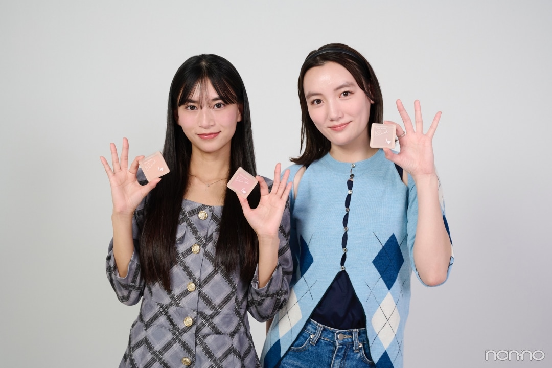 ビーアイドルのふわほっぺチークをお試しするnon-no girls