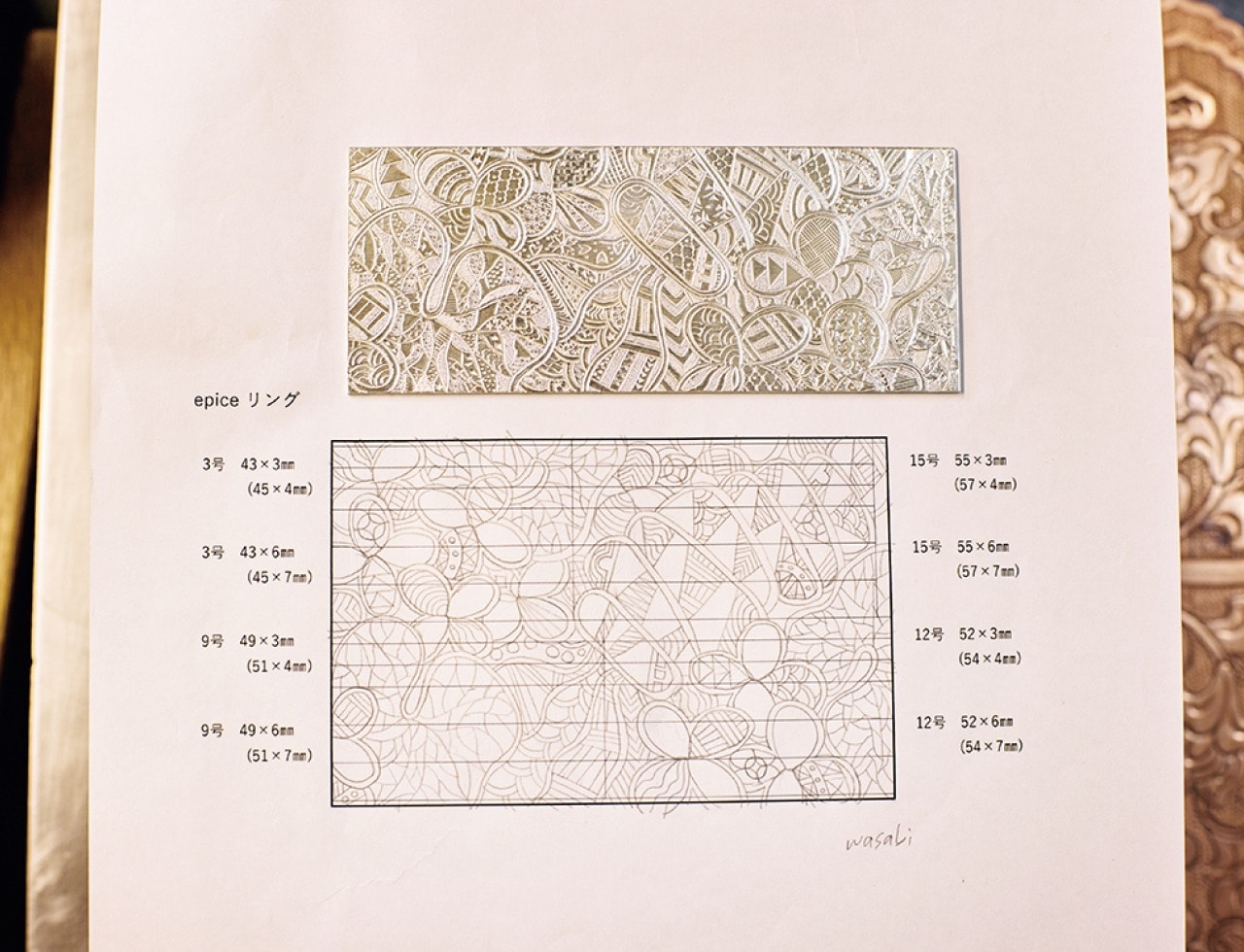 アクセサリーブランド『epice』の下絵