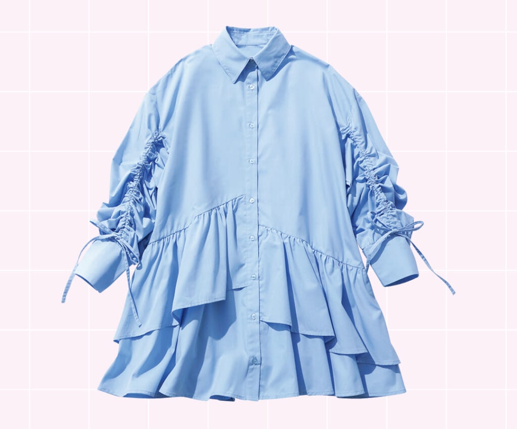 GRL(グレイル)シャツミニワンピ