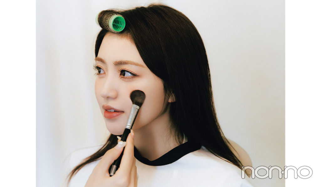 ソウルのメイクをしてくれるお店で香音が韓国ヘア＆メイク