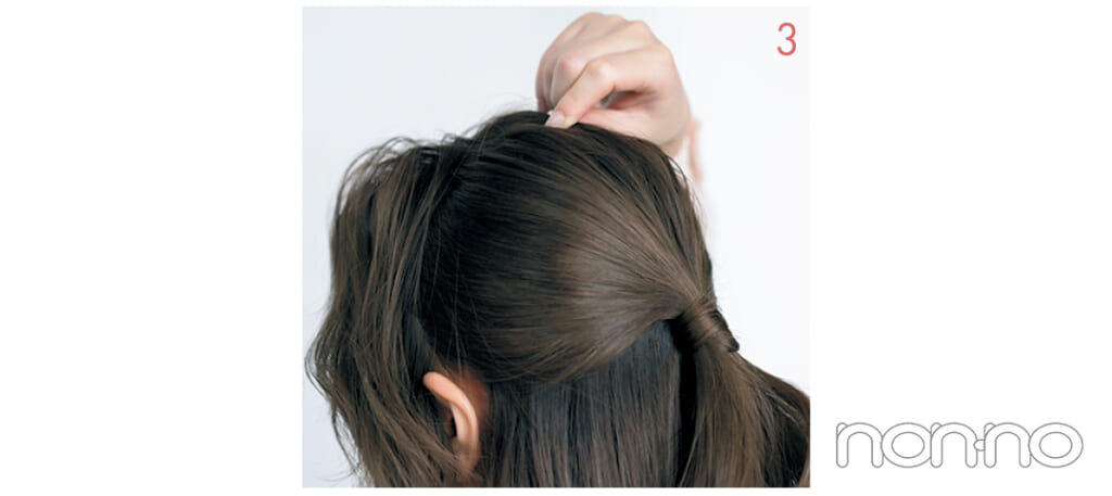 香音の衿の形×ヘアアレ相性マッチングプロセスカット1-4