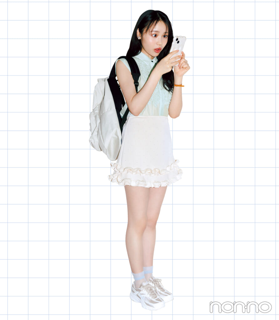 林芽亜里の29度 晴れの日の服装