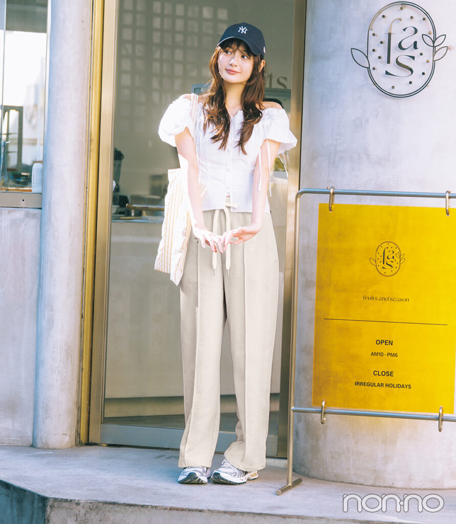 加藤栞の通学ファッション 春コーデ着回し-DAY9