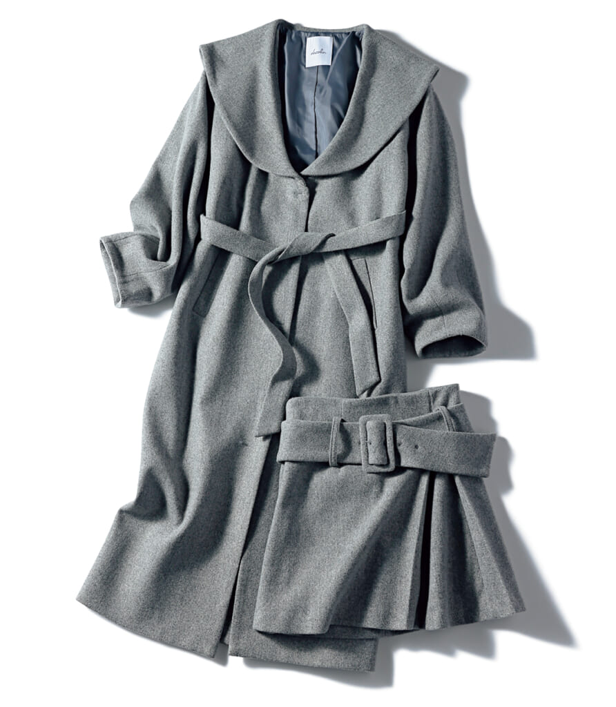 dazzlinのコートとスカート