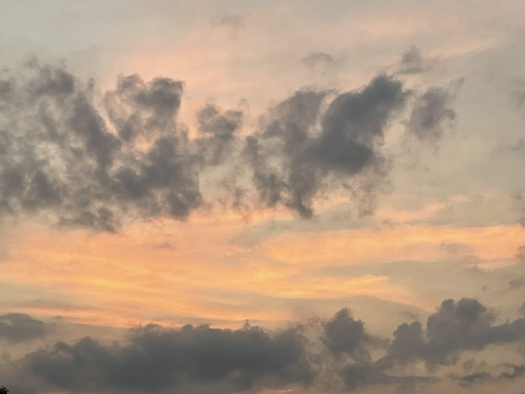 夕焼けの空
