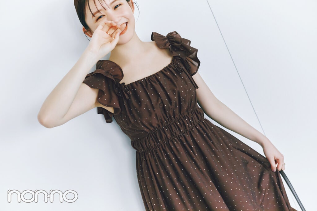 久間田琳加の秋チョコブラウンコーデモデルカット2-2