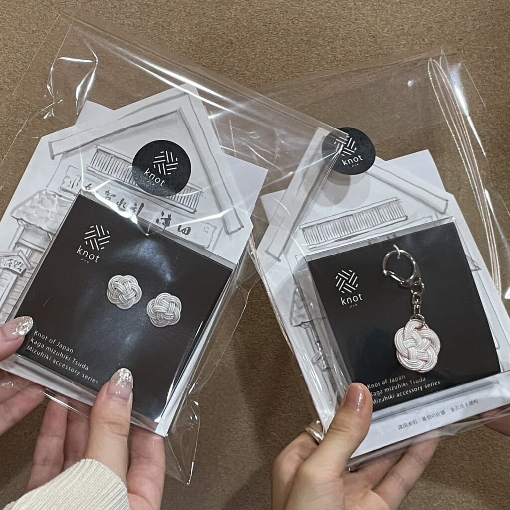 津田水引折型 ワークショップ 完成品 ピアス チャーム キーホルダー