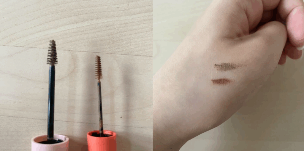 ナチュラルブラウンとの色味比較画像