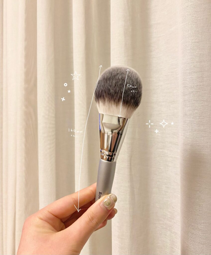ROSY ROSAのパウダーファンブラシ