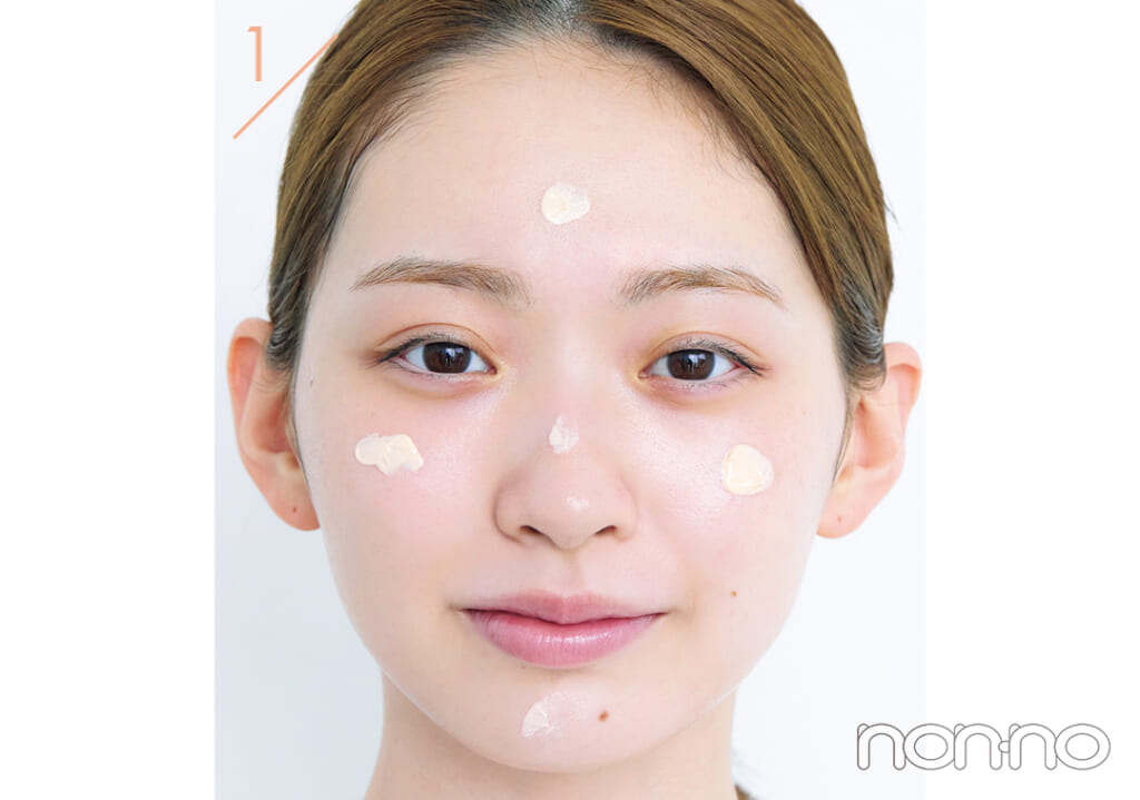 村上なずなの素肌からキレイ風ベースメイクレシピプロセスカット1-6