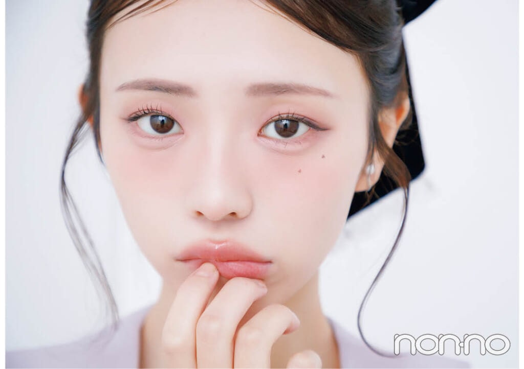 菊地姫奈のネコ顔メイクのチークの入れ方HOW TO