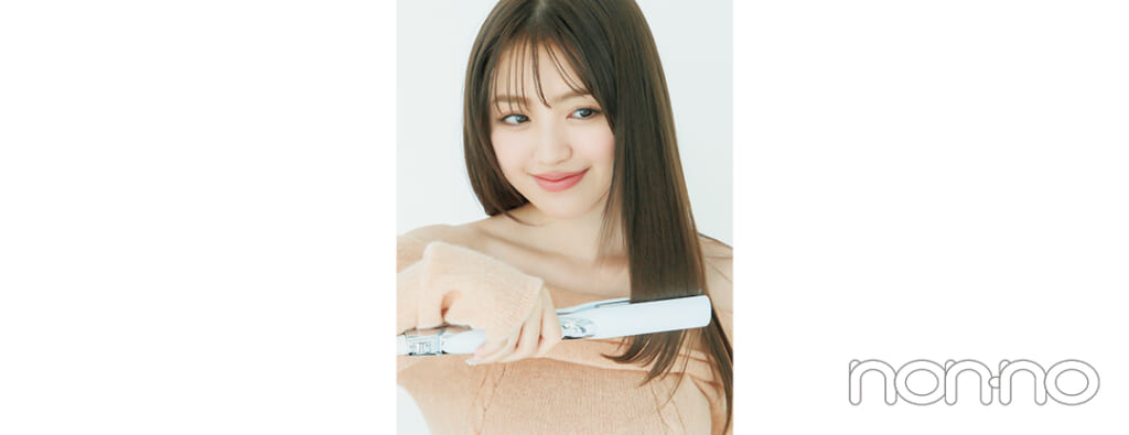 香音のストレートアイロンアレンジプロセスカット1-7