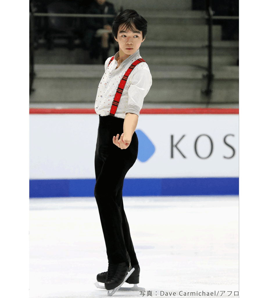 世界ジュニア選手権でタッカーを滑る鍵山優真選手