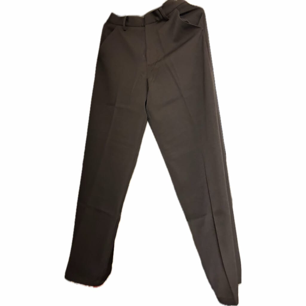 センタープレストパンツ、カラー：ブラウン、サイズ：L、価格：1990円