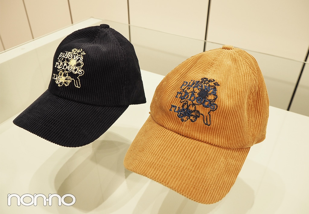 「コーデュロイキャップ by rokh +X」のネイビー