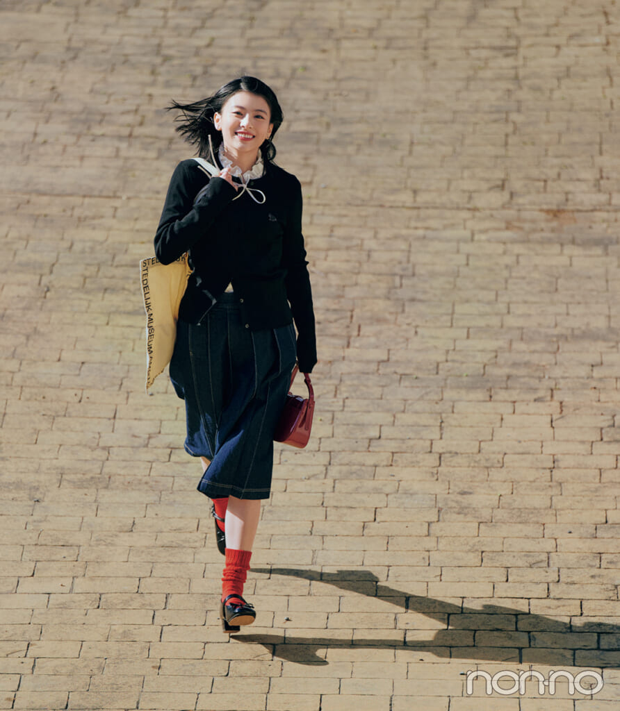 出口夏希の新生活の甘クラシックコーデ5