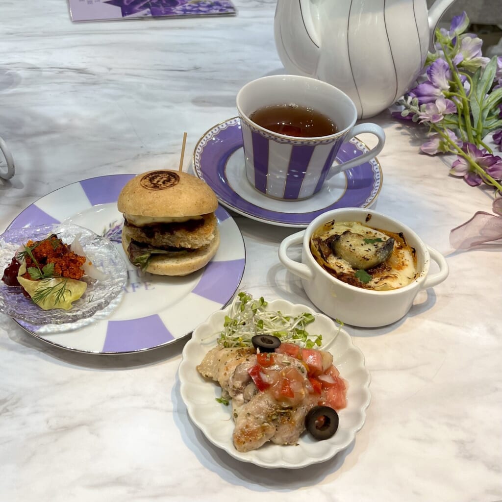 アフタヌーンティのセイボリー 4種類