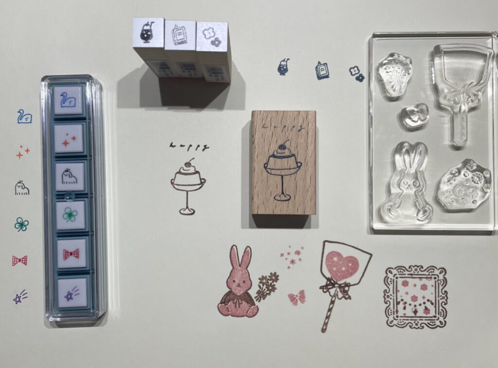 スタンプ　押した様子