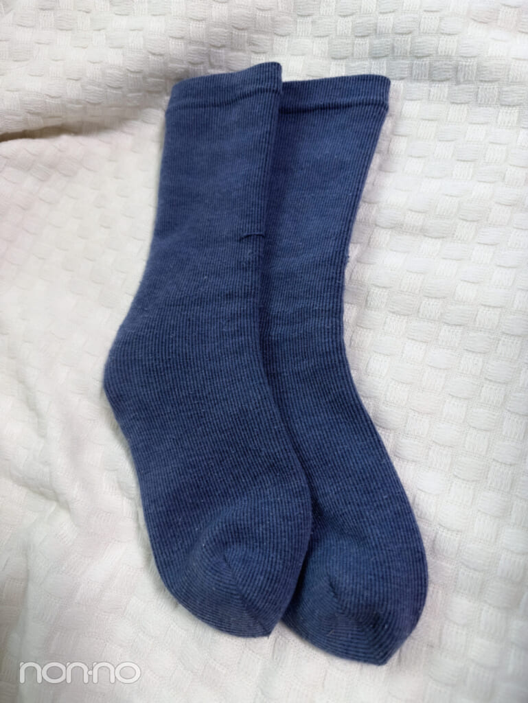 岡本夏美のあったかアイテム、靴下