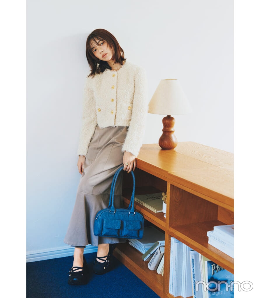 菊地姫奈のGCENEAのキャミワンピセットアップ着回し4-4