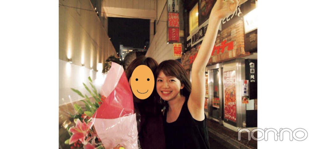 ＼ 弘中さんのあの頃 ／
大学の友人がアメリカに留学する前のお見送り会