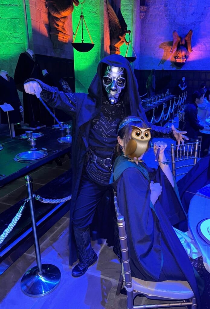 ホグワーツディナー特典デスイーターとの記念撮影