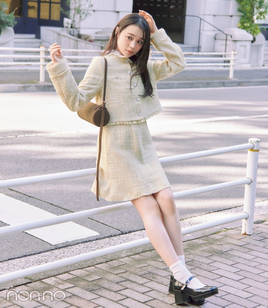 林芽亜里のセットアップモデルカット1-1