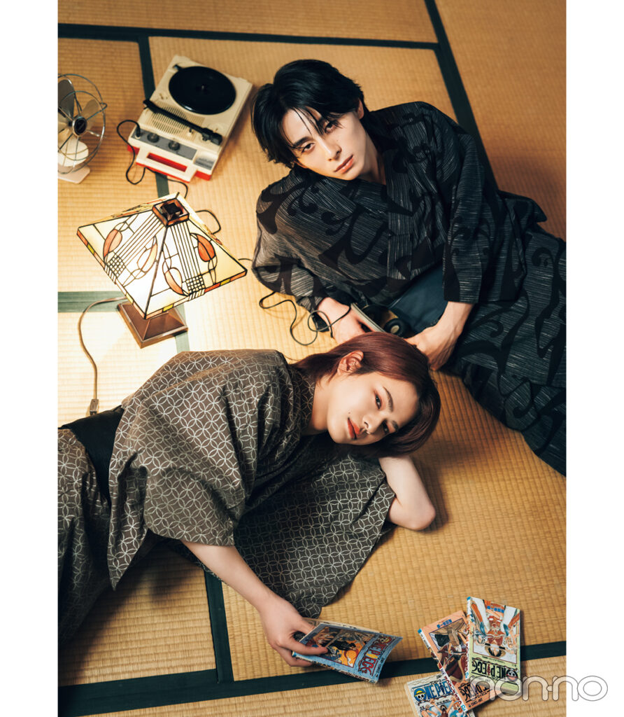 西洸人さんと松田迅さんのINIと夕涼みモデルカット2-1