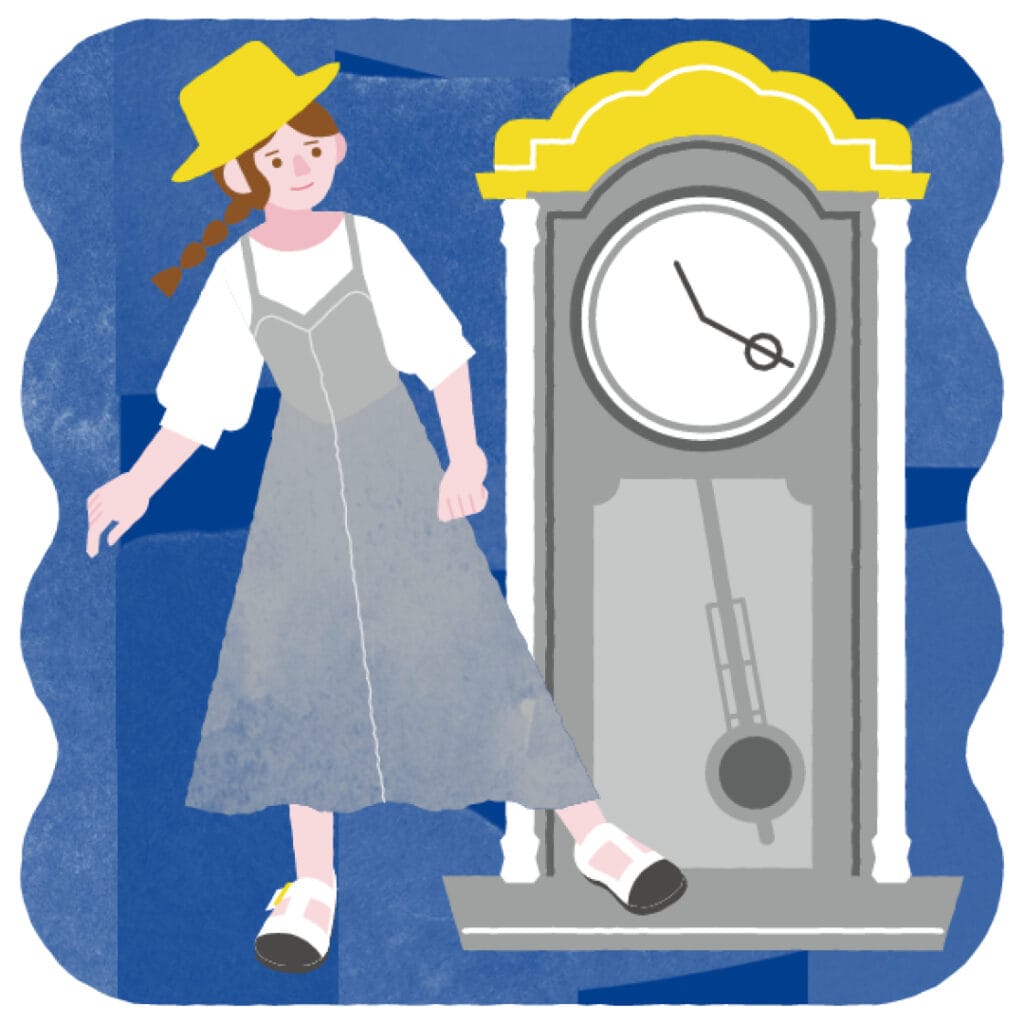 銀の時計座イラスト