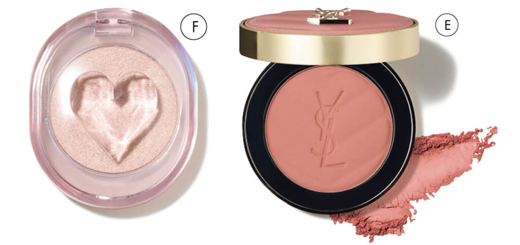 YSL メイクミーブラッシュ パウダー 06、シューティングビームハイライター 03