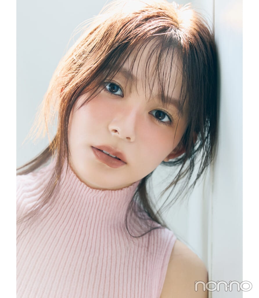 久間田琳加のブラウンメイク ブラウンチークは日焼け風に入れて