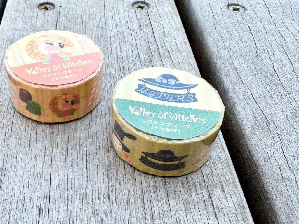 ジブリパーク「魔女の家」のショップ「13人の魔女団」で買えるおすすめオリジナルグッズやお土産:「グーチョキパン屋」「ハッター帽子店」のマスキングテープ
