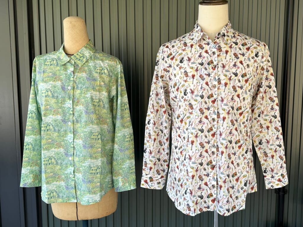 ジブリパーク「魔女の谷」のショップ「13人の魔女団」限定・リバティ社とのコラボ共同開発オリジナルシャツ