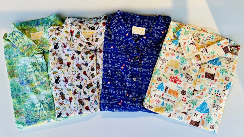 ジブリパーク「魔女の谷」のショップ「13人の魔女団」限定・リバティ社とのコラボ共同開発オリジナルシャツ