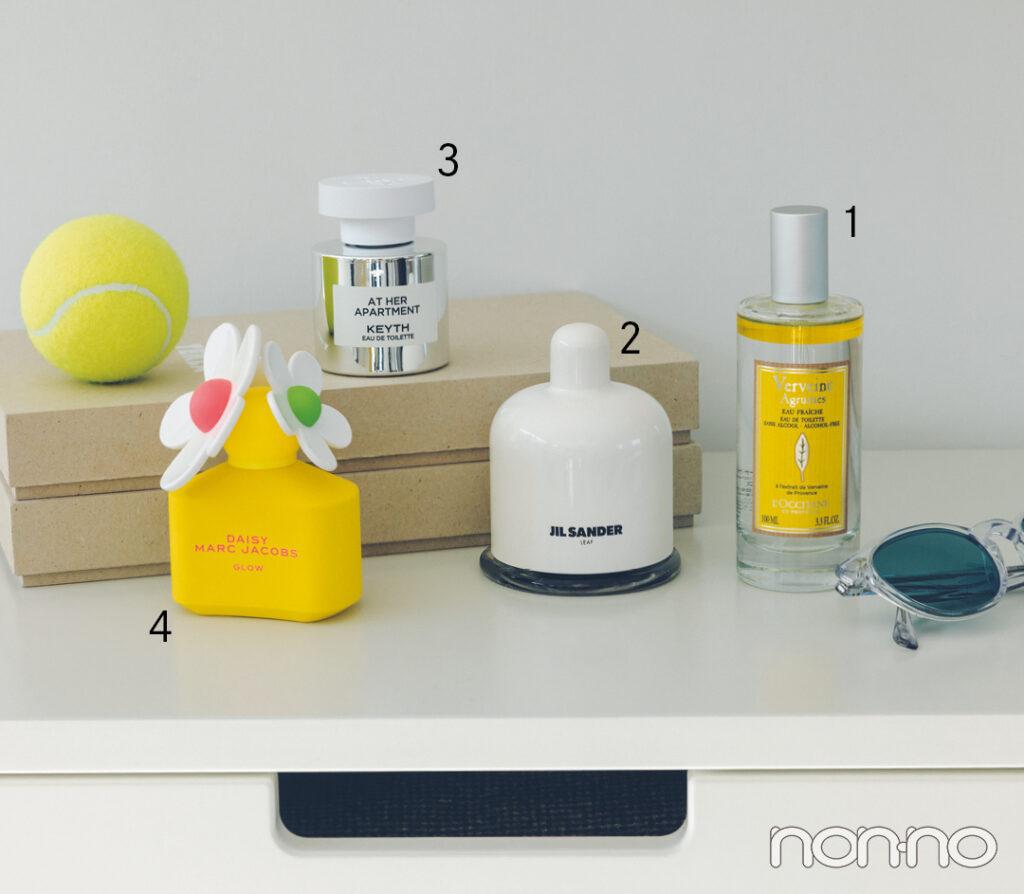 フレッシュな香りのL'OCCITANE、JIL SANDER、KEYTH、MARC JACOBSの香水