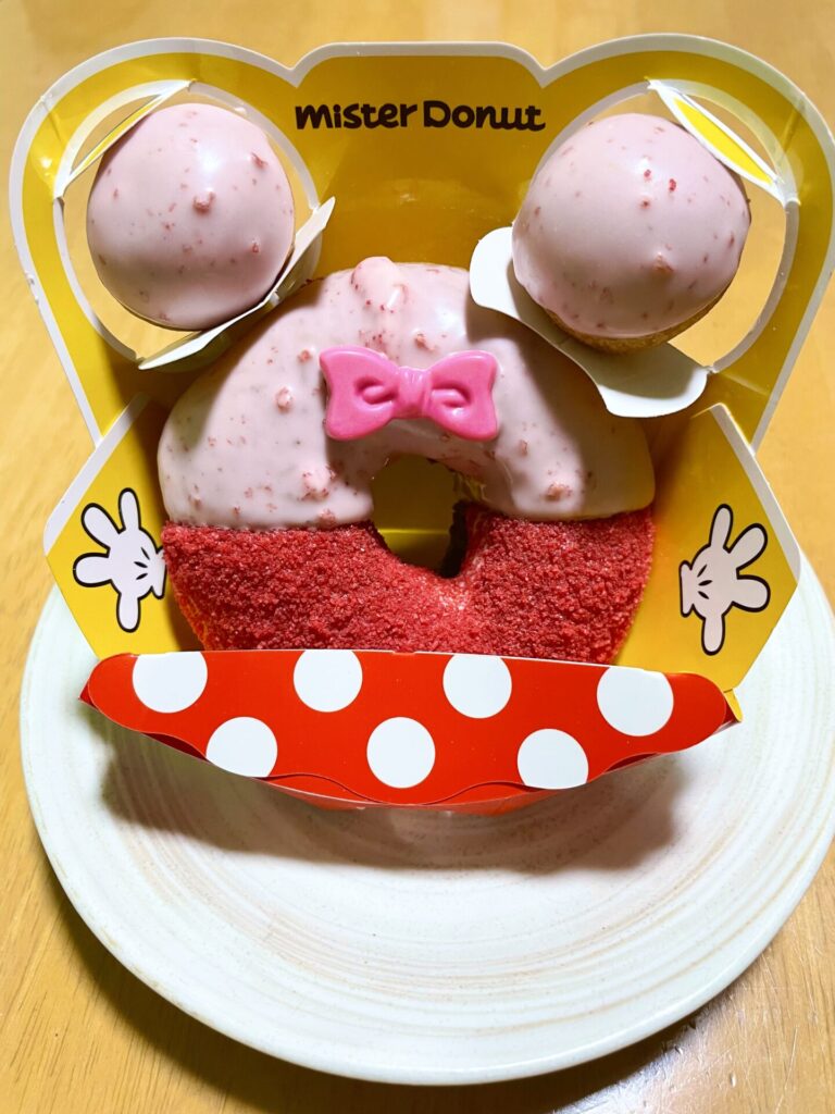 ふわふわシューストロベリーリング<ミニーマウス>