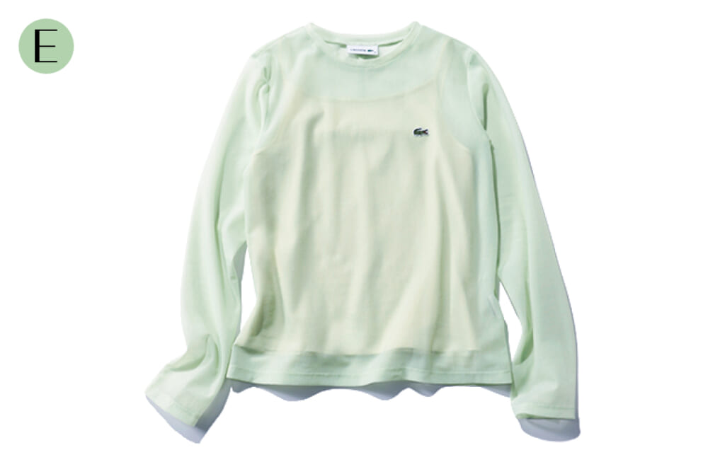 トップス＆キャミソールセット￥14300／ラコステ