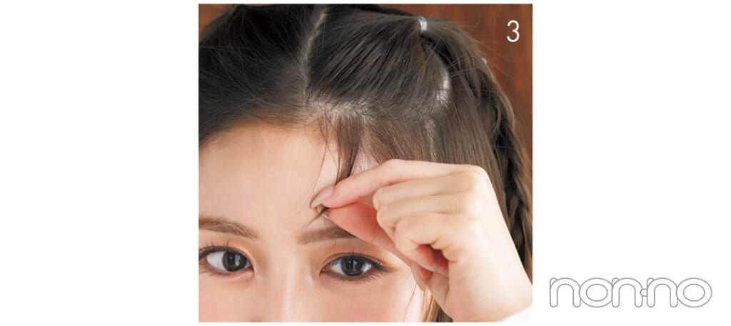 香音の衿の形×ヘアアレ相性マッチングプロセスカット6-3