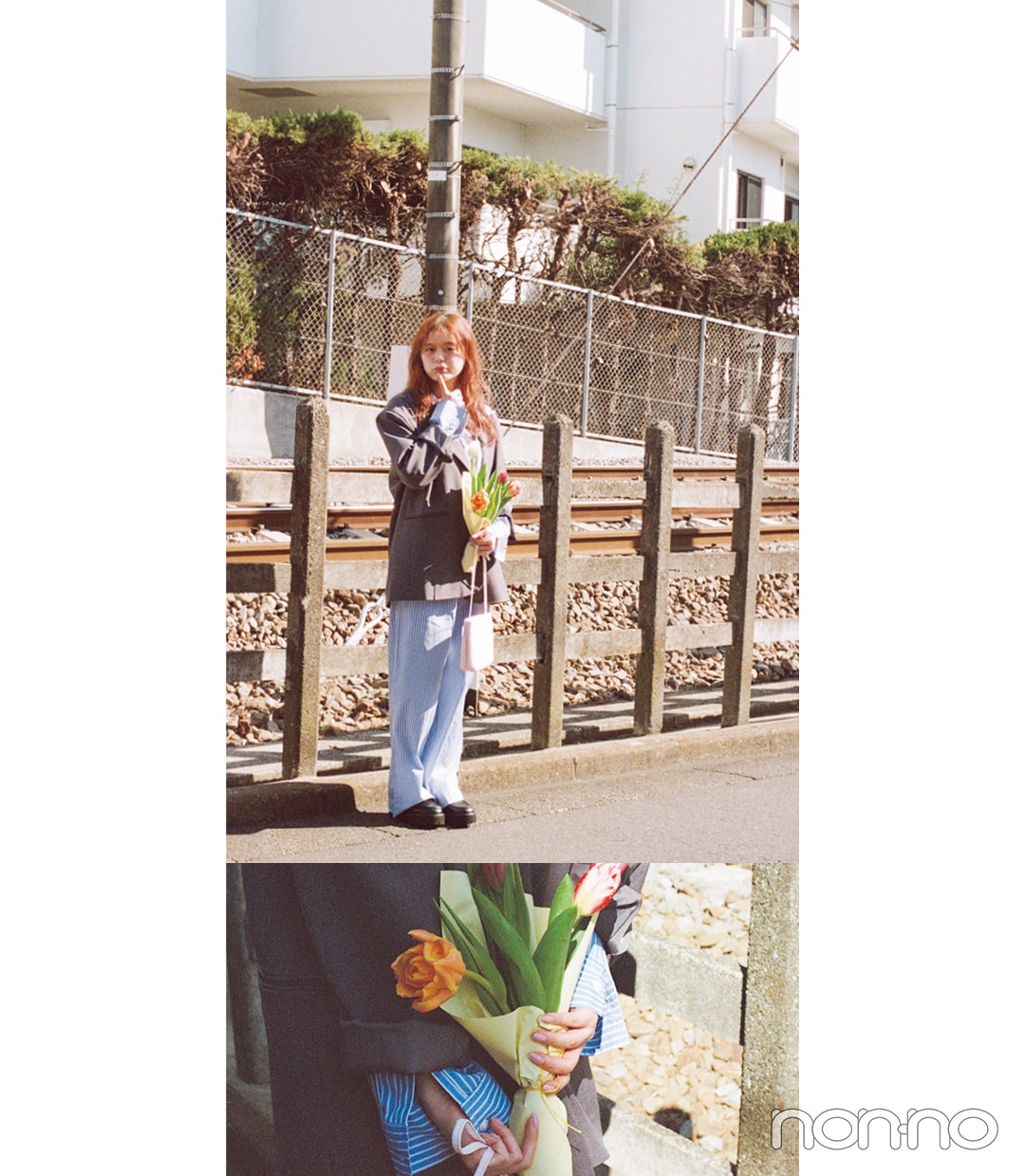 紺野彩夏のパジャマコアモデルカット1-2