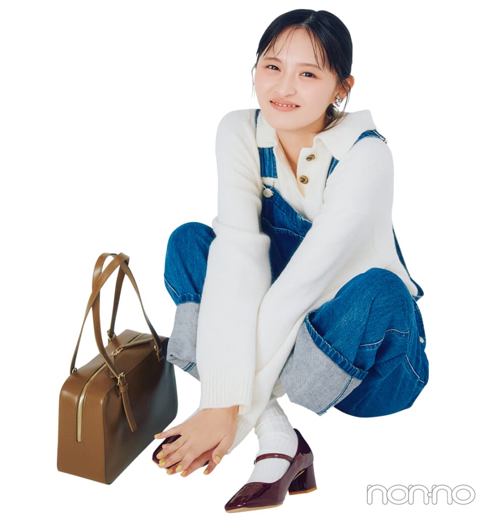 遠藤さくらがGUのニットを着回し1-4