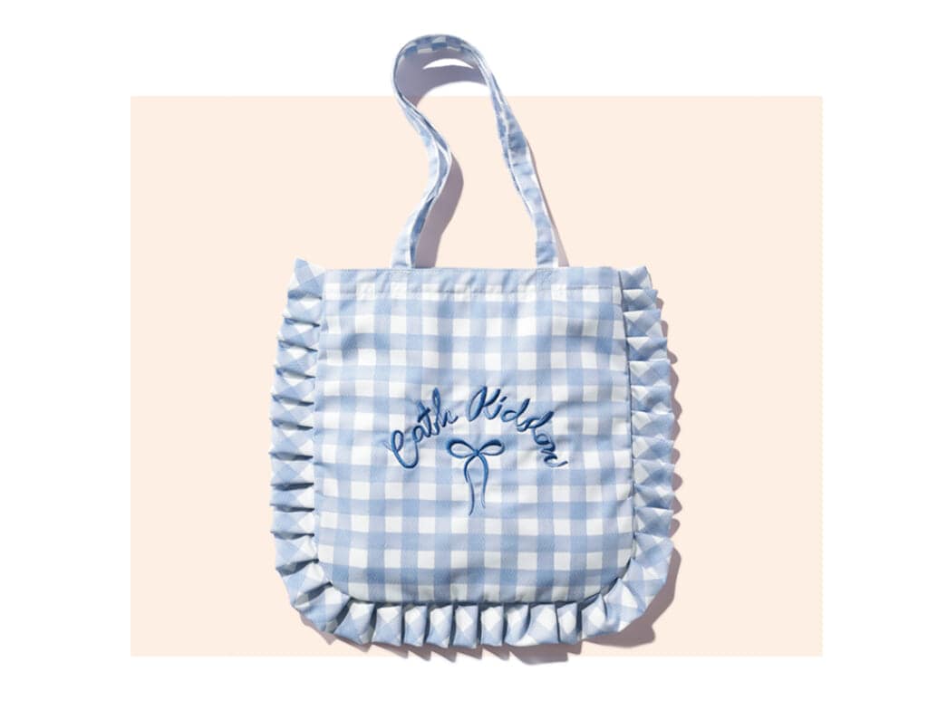 女子大生の通学トートにおすすめキャス キッドソンのギンガムチェックバッグ