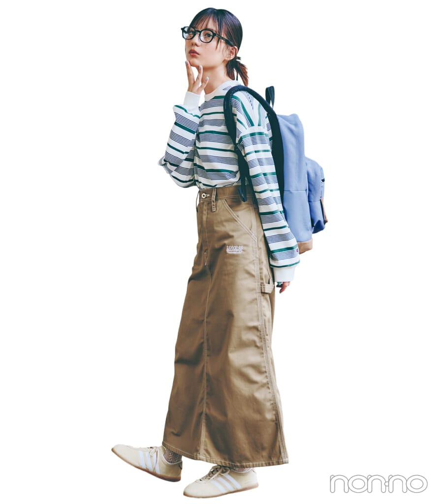 小坂菜緒の4系統別着回しモデルカット4-2