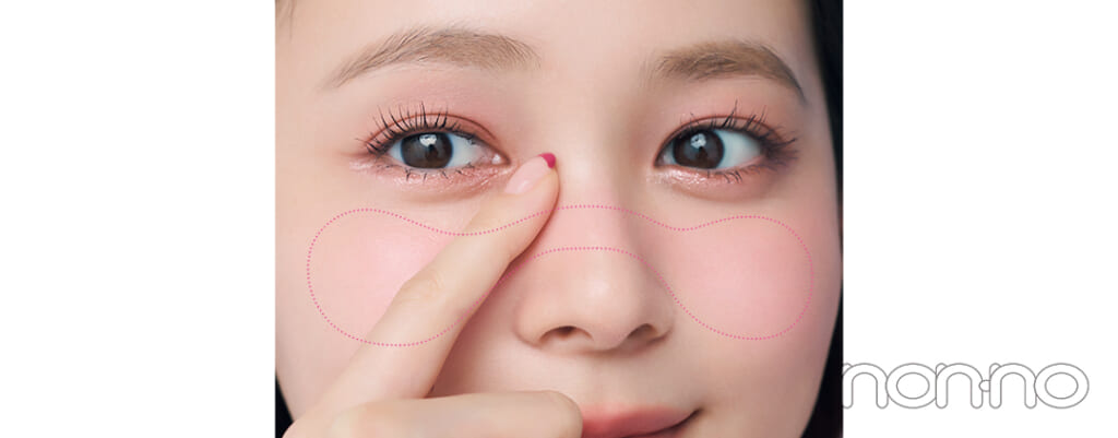 久間田琳加の桜咲くピンクメイクプロセスカット3-4