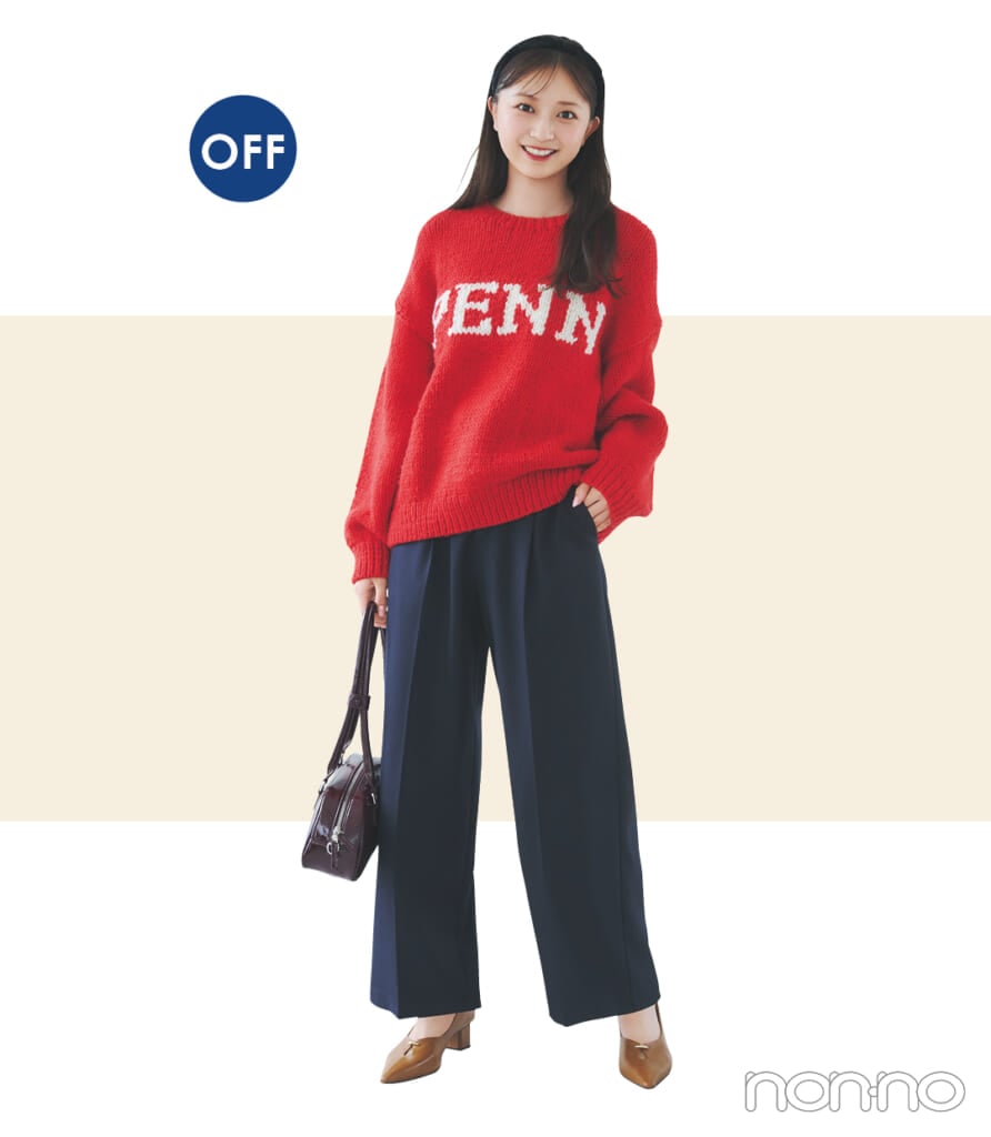 ROPÉ PICNIC【ロペピクニック】のスラックスの着こなし2